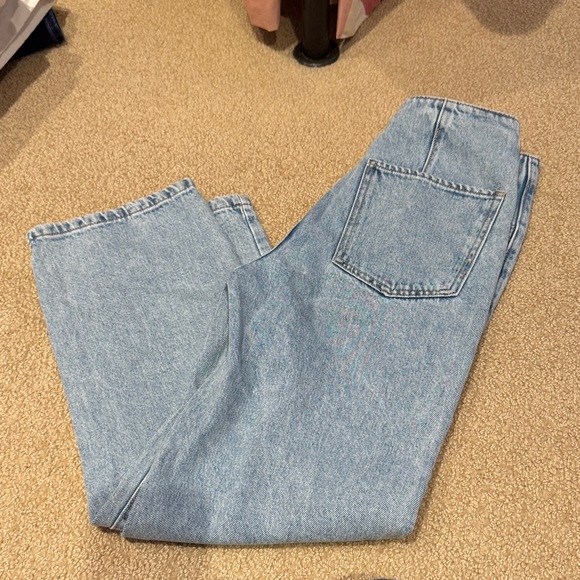 Mango Denim - Mango Light Blue Straight Leg Jeans